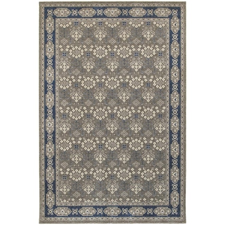 Oriental Weavers Richmond 119U3 12x15 Rectangle - Grey/ Navy-Polypropylene R119U3360450ST